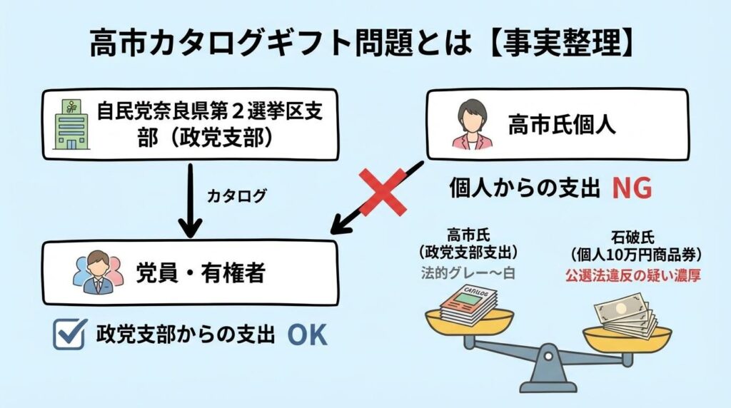 高市カタログギフト問題とは【事実整理】