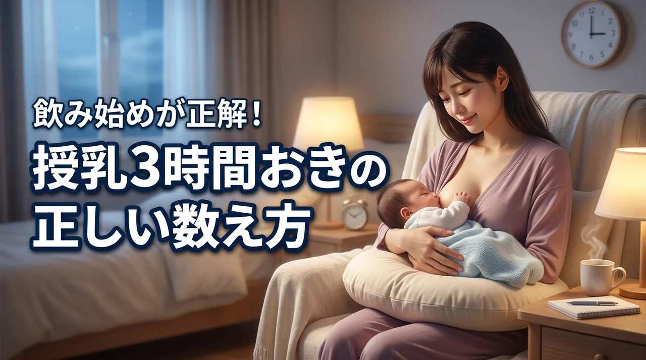 授乳は3時間おき？数え方の正解は飲み始めから！新米ママの不安を解消するコツ