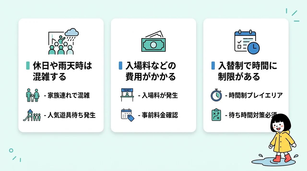屋内施設を利用するデメリット3選