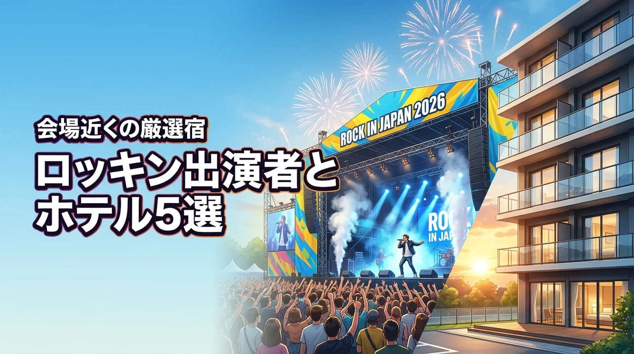 ROCK INJAPAN FESTIVAL 2026出演アーティストとホテル5選