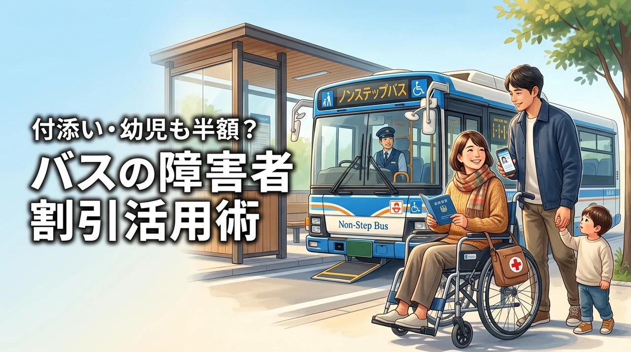 バスの障害者割引で付き添いも半額？幼児連れで得する条件や使い方を紹介