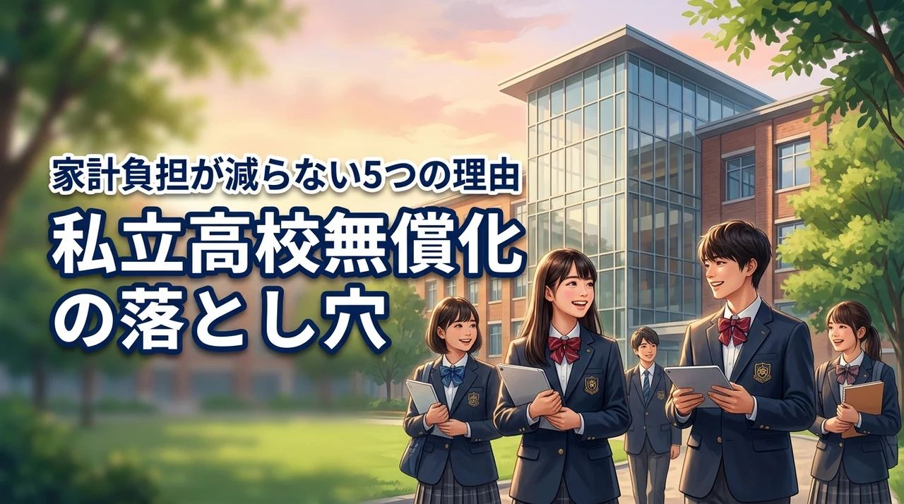 私立高校無償化の落とし穴とは？家計負担が減らない5つの理由を解説