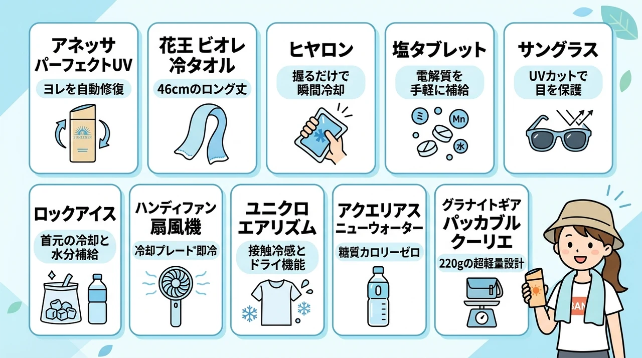 ロッキンの日焼け対策におすすめの必須グッズ10選