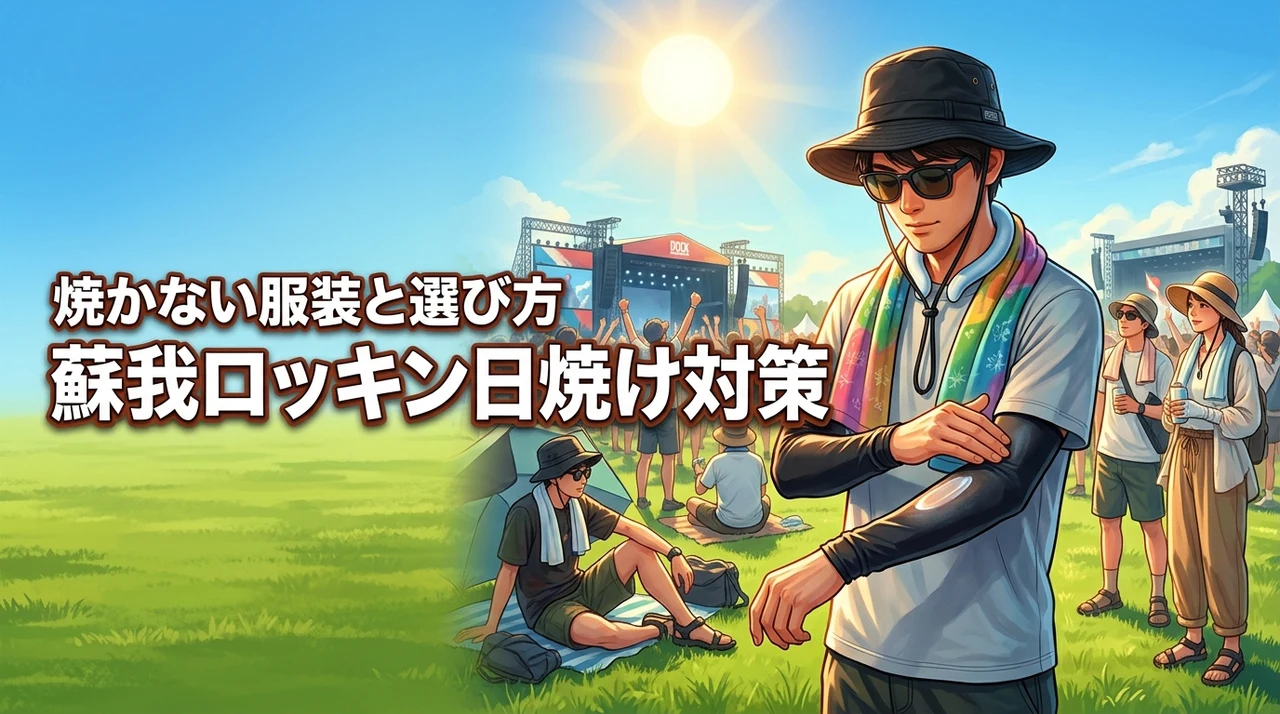 蘇我会場を完全攻略！ロッキンの日焼け対策は服装と日焼け止めの選び方が正解