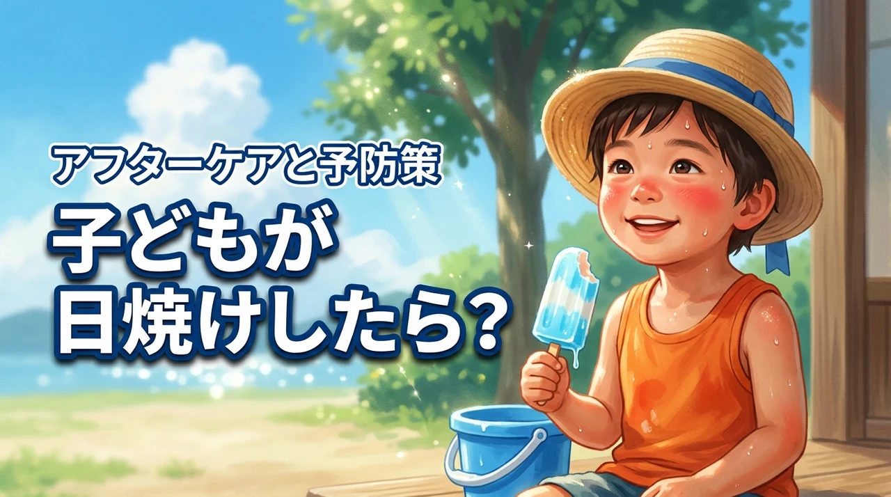 子どもが日焼けしてしまったら？正しいアフターケアと将来のリスクを防ぐ対策
