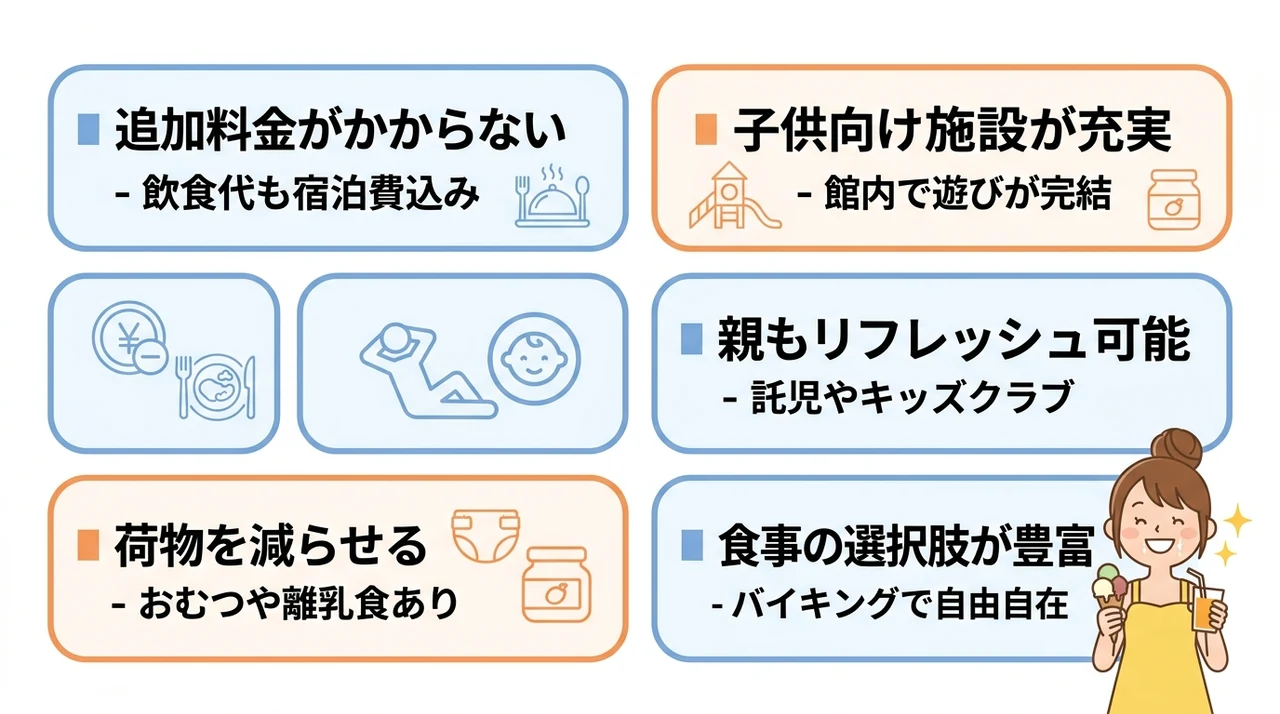 子連れでオールインクルーシブを利用するメリット5つ
