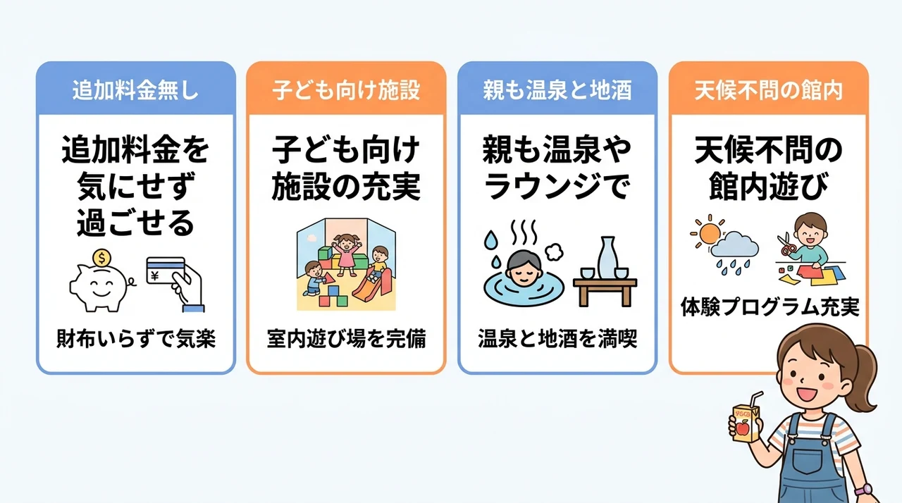 甲信越の子連れオールインクルーシブ宿の魅力とは