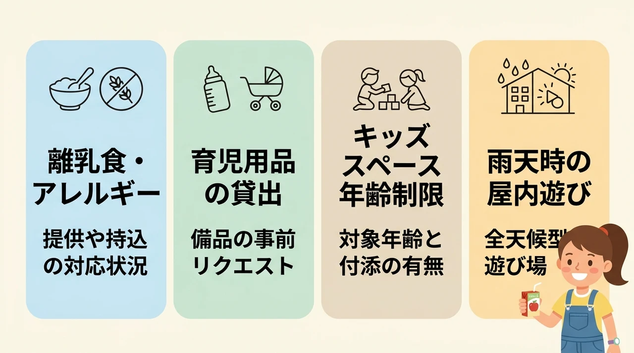 子連れ旅行でチェックしたい設備とサービス