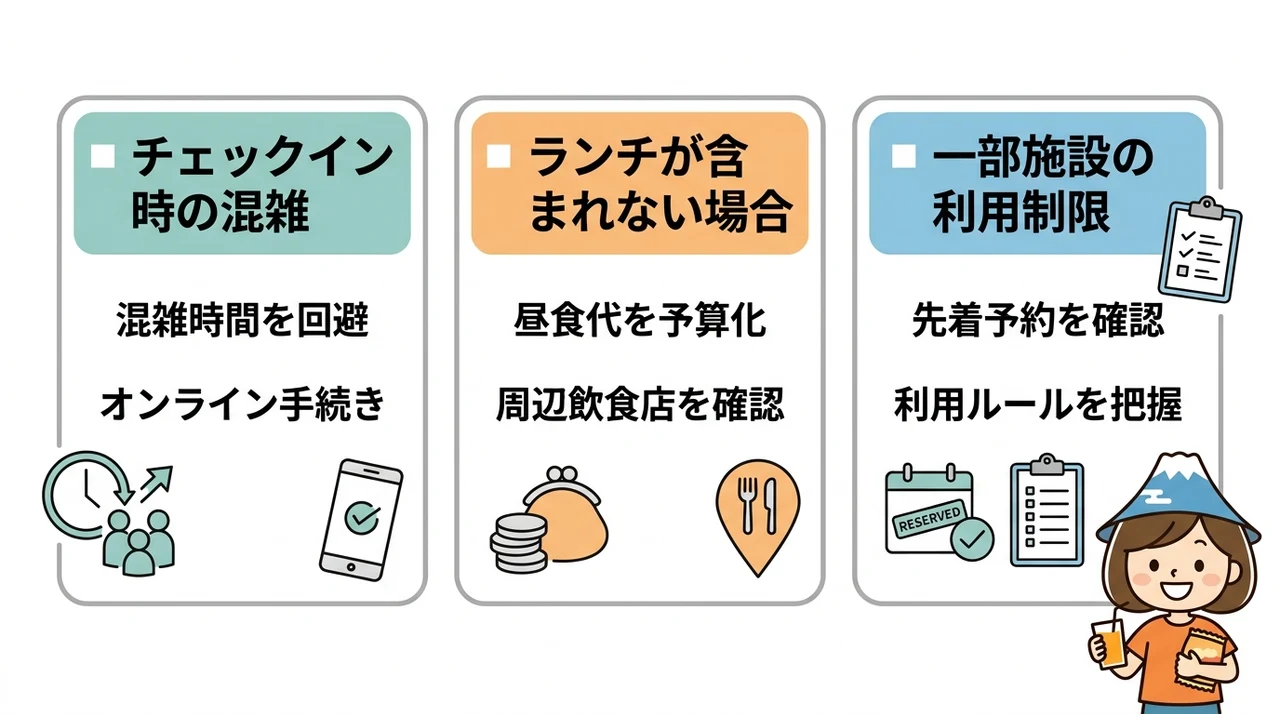 知っておきたい注意点と改善してほしい点