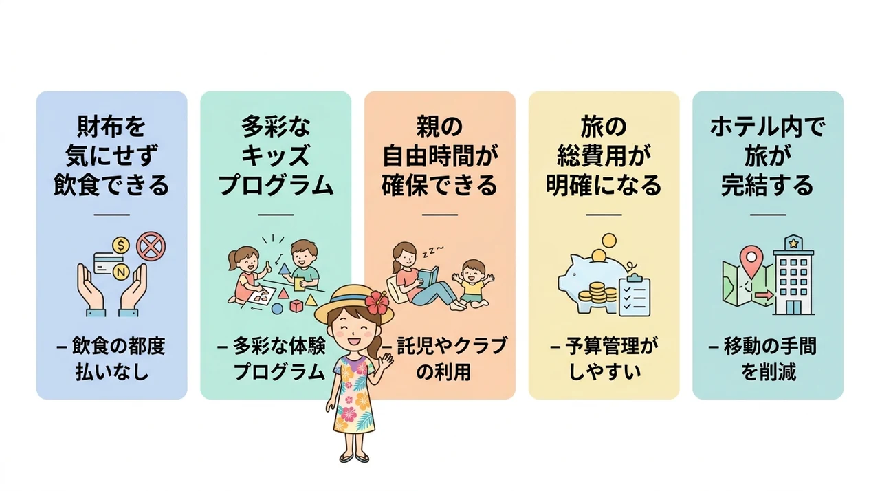子連れオールインクルーシブで実感する5つのメリット