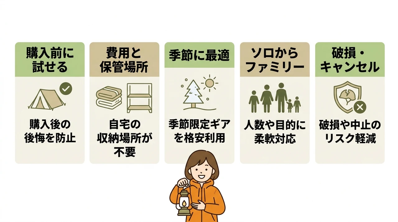 hinataレンタルで実感した5つのメリット