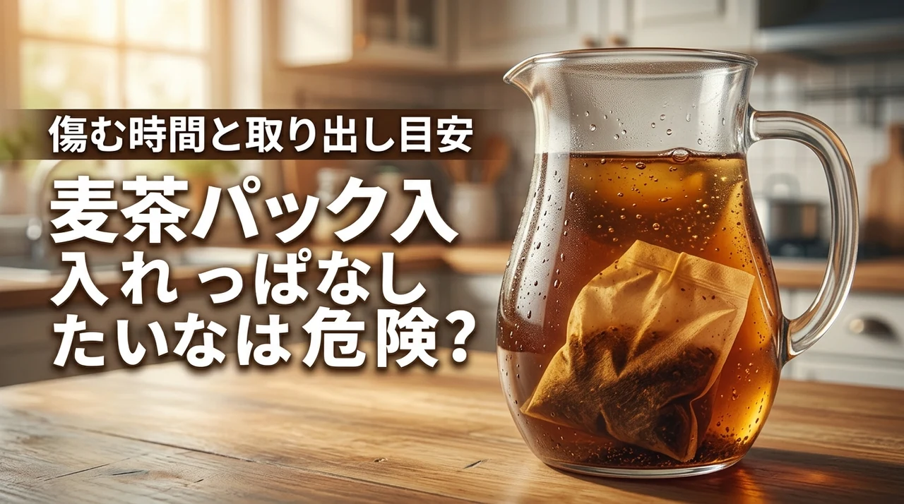 麦茶パック入れっぱなしは危険？傷むまでの時間と正しい取り出し方を解説