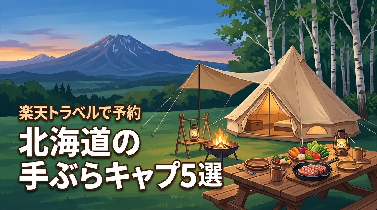 北海道の手ぶらキャンプおすすめ5選!楽天トラベルで予約できる施設を紹介