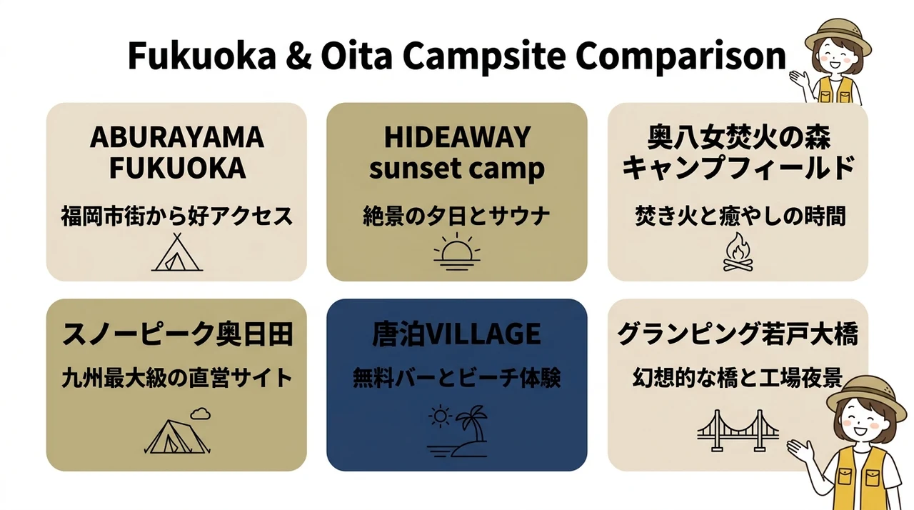 九州でおすすめの手ぶらキャンプ場6選