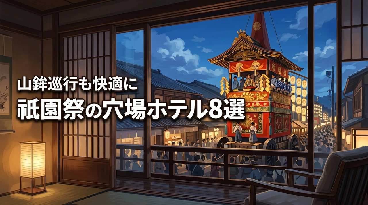 祇園祭のホテル穴場8選!コスパ重視で山鉾巡行も快適な宿