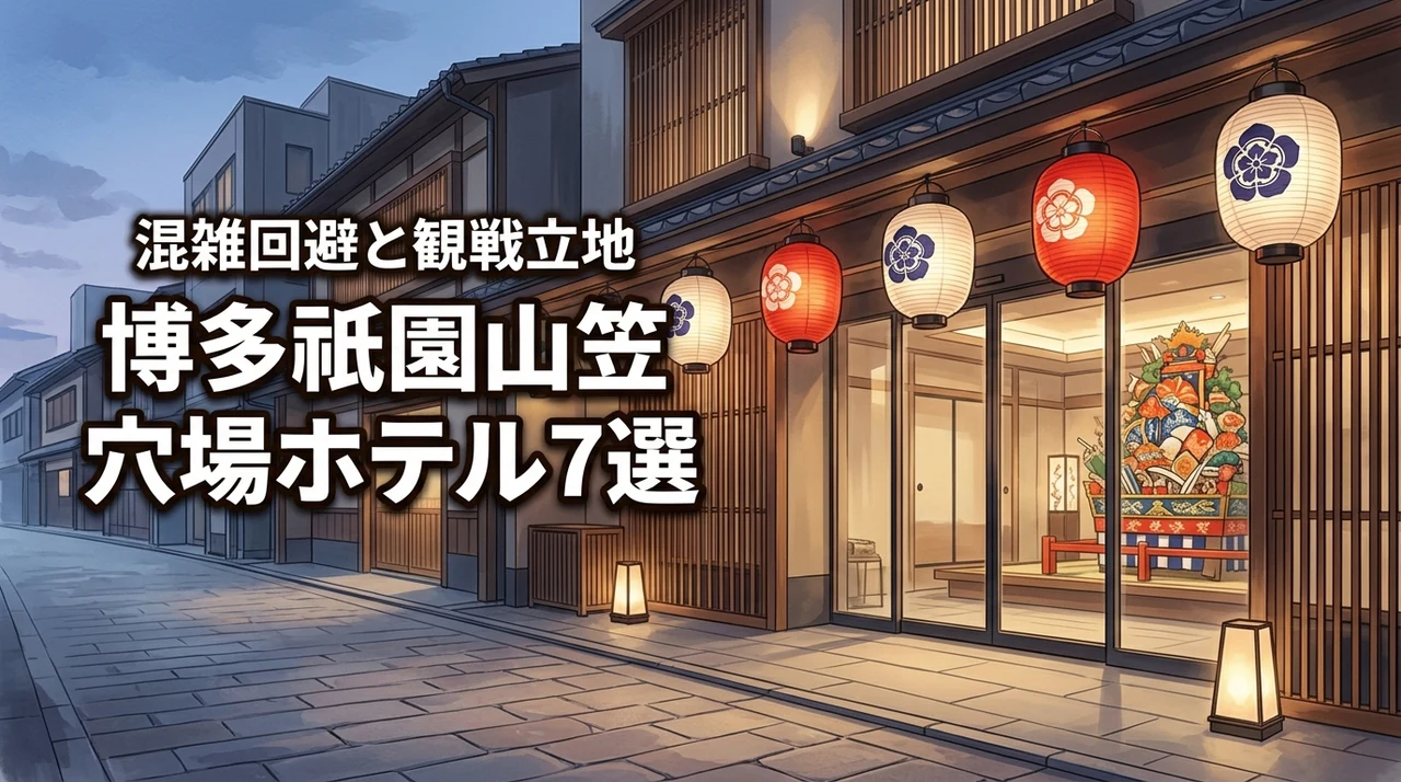 博多祇園山笠の穴場ホテル7選｜混雑回避と観戦立地を両立する宿