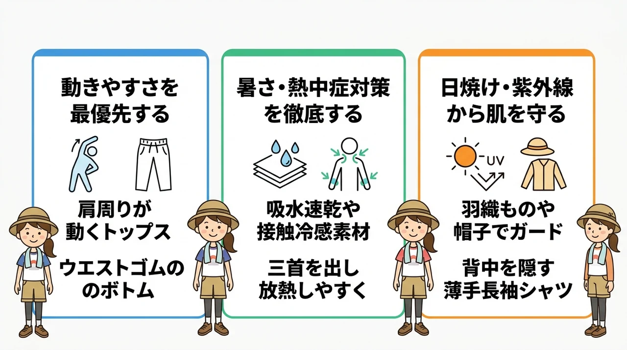 ロッキン女子の服装選びで最も大切な3つのポイント