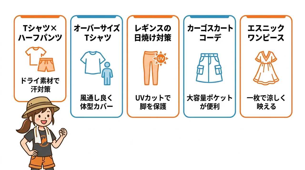 【シーン別】ロッキンで失敗しないおすすめ服装コーデ5選