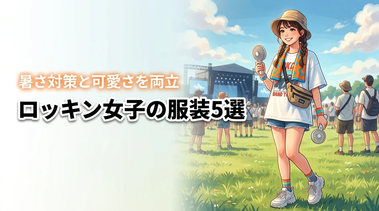 ロッキン女子の服装はこれで決まり!暑さ対策と可愛さを両立する5つのコーデ