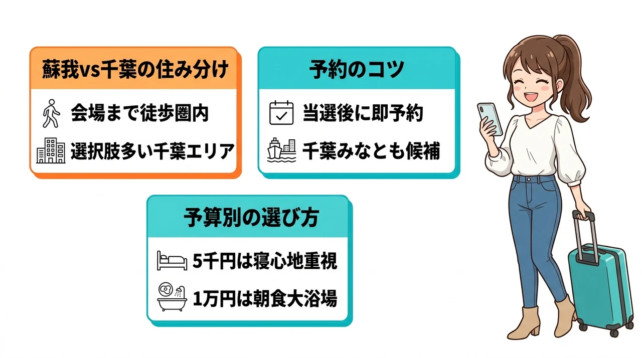 千葉市蘇我エリアでホテルを選ぶ基本戦略
