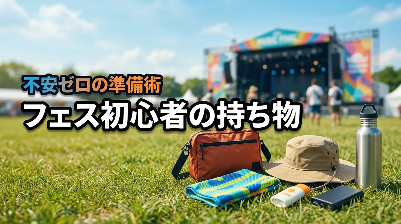 フェス初心者だけど持ち物って何が必要？不安をゼロにする準備術