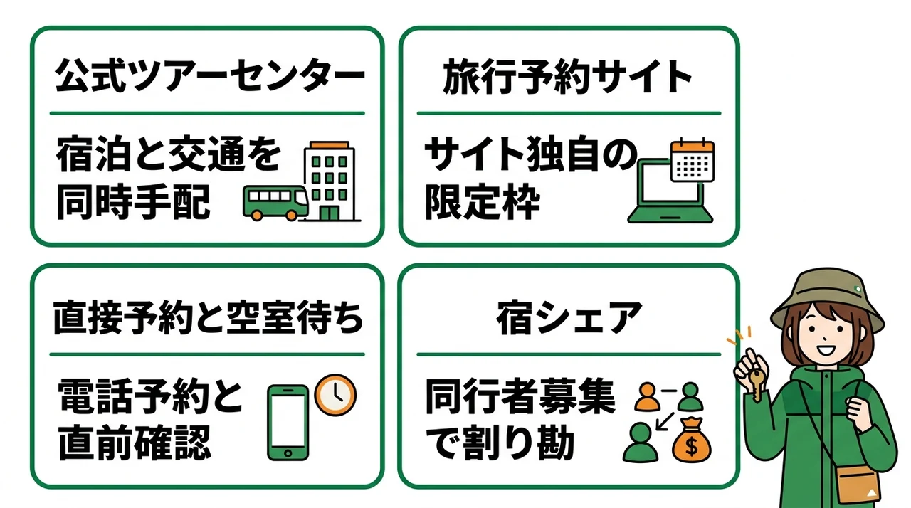 宿泊先を確実に確保するための予約戦略