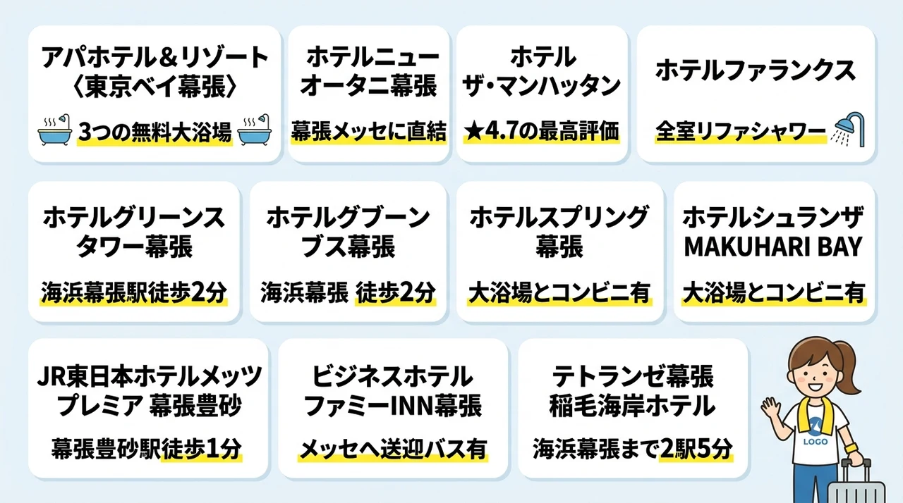 サマソニ会場徒歩圏内のおすすめホテル10選【最優先】