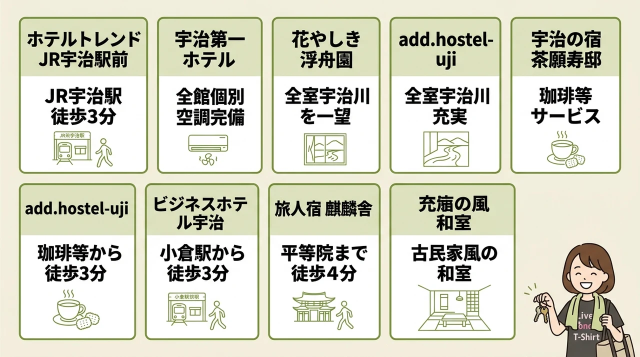 会場直近で体力を温存する宇治駅周辺のおすすめホテル7選