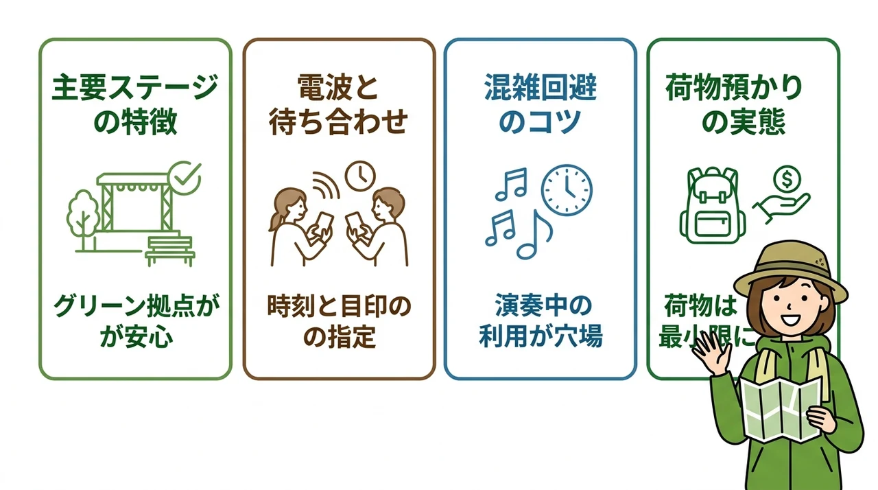会場内で迷わず快適に過ごすための空間攻略