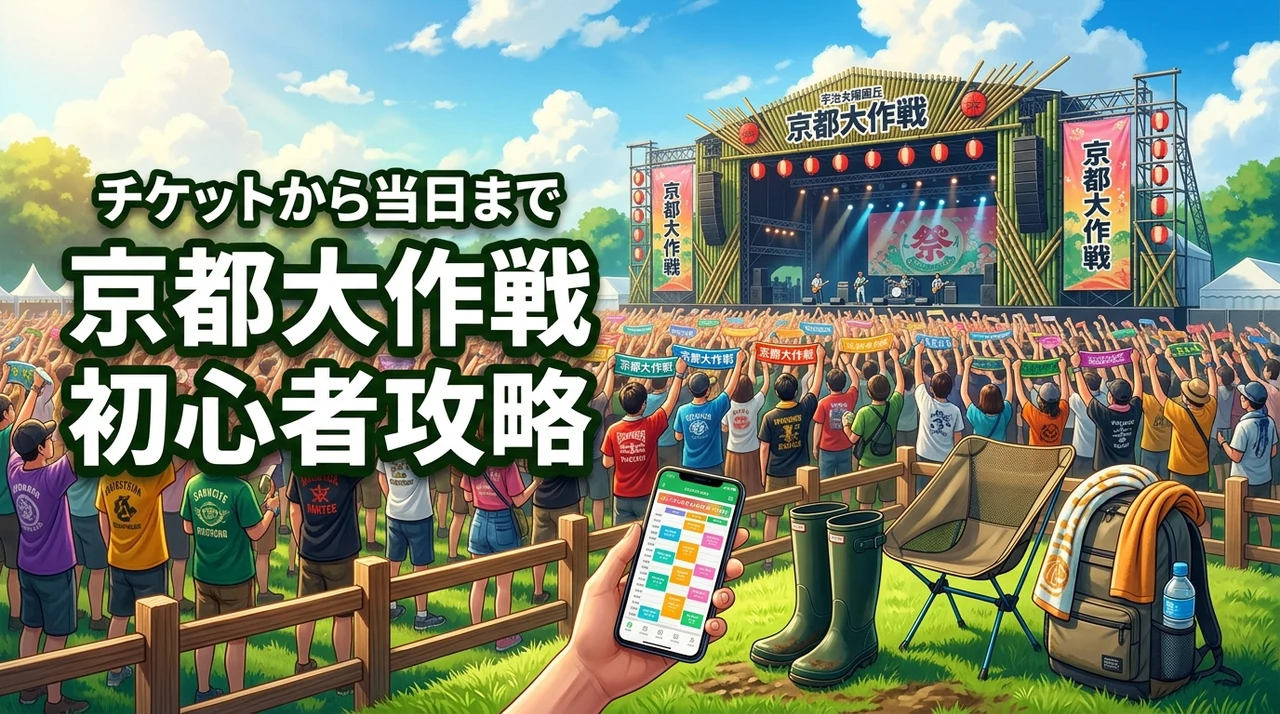 京都大作戦の初心者攻略法！チケット獲得から当日の楽しみ方まで準備を完全網羅