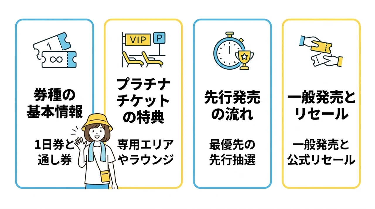 サマソニ初心者攻略の第一歩｜チケットの種類と入手方法