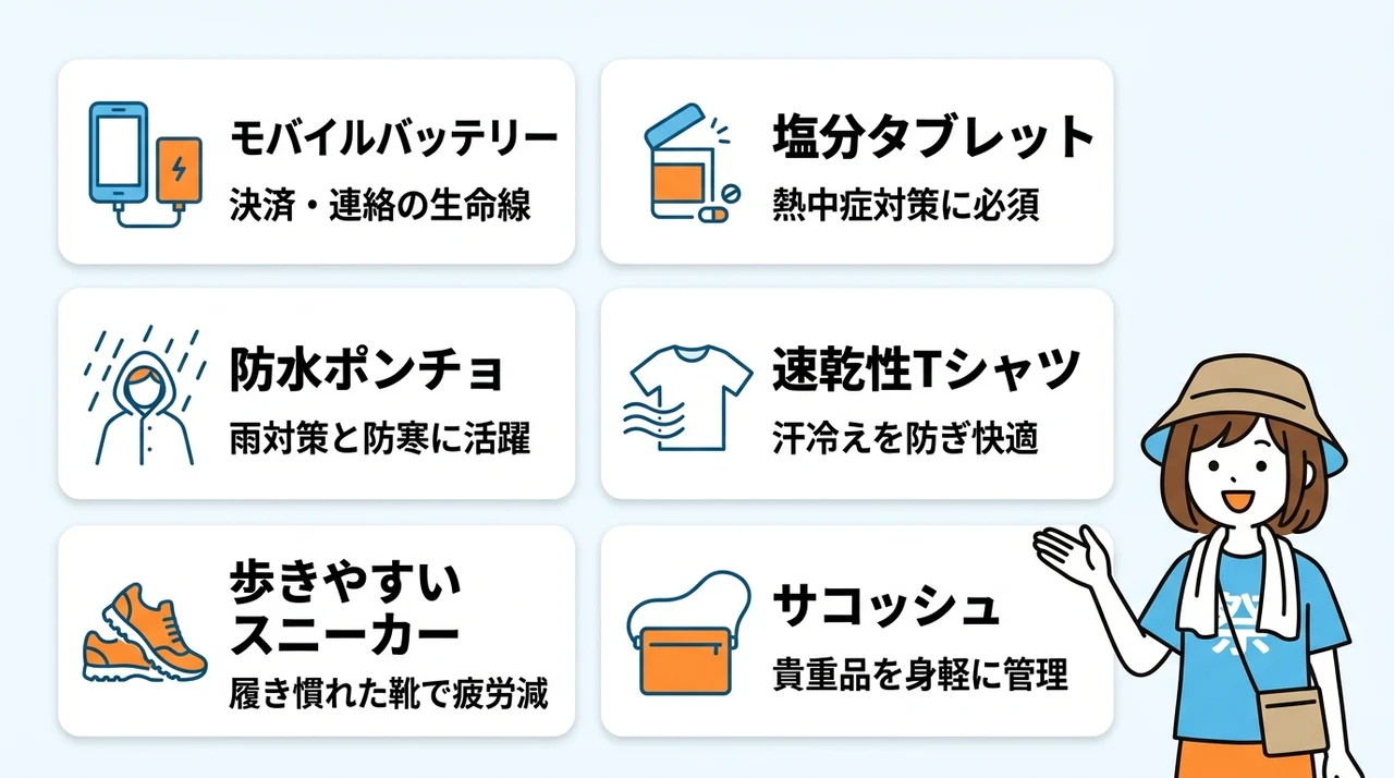 サマソニ初心者のための持ち物と服装｜必須アイテムを厳選