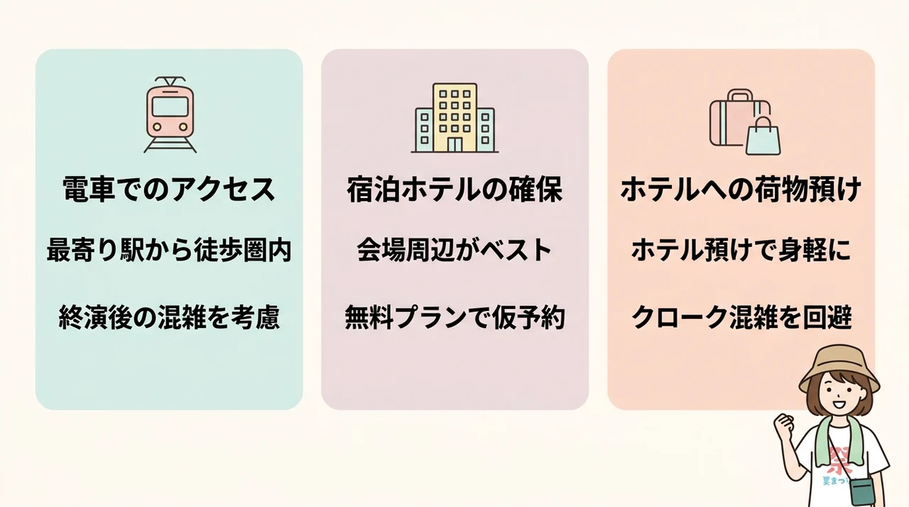サマソニ初心者が知るべき会場アクセスと宿泊のコツ