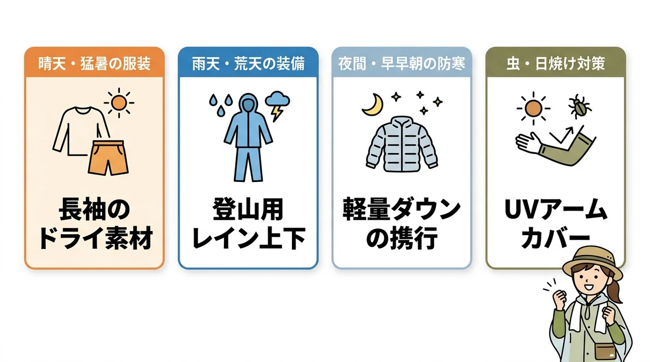 フジロックの服装|天候別おすすめコーデ