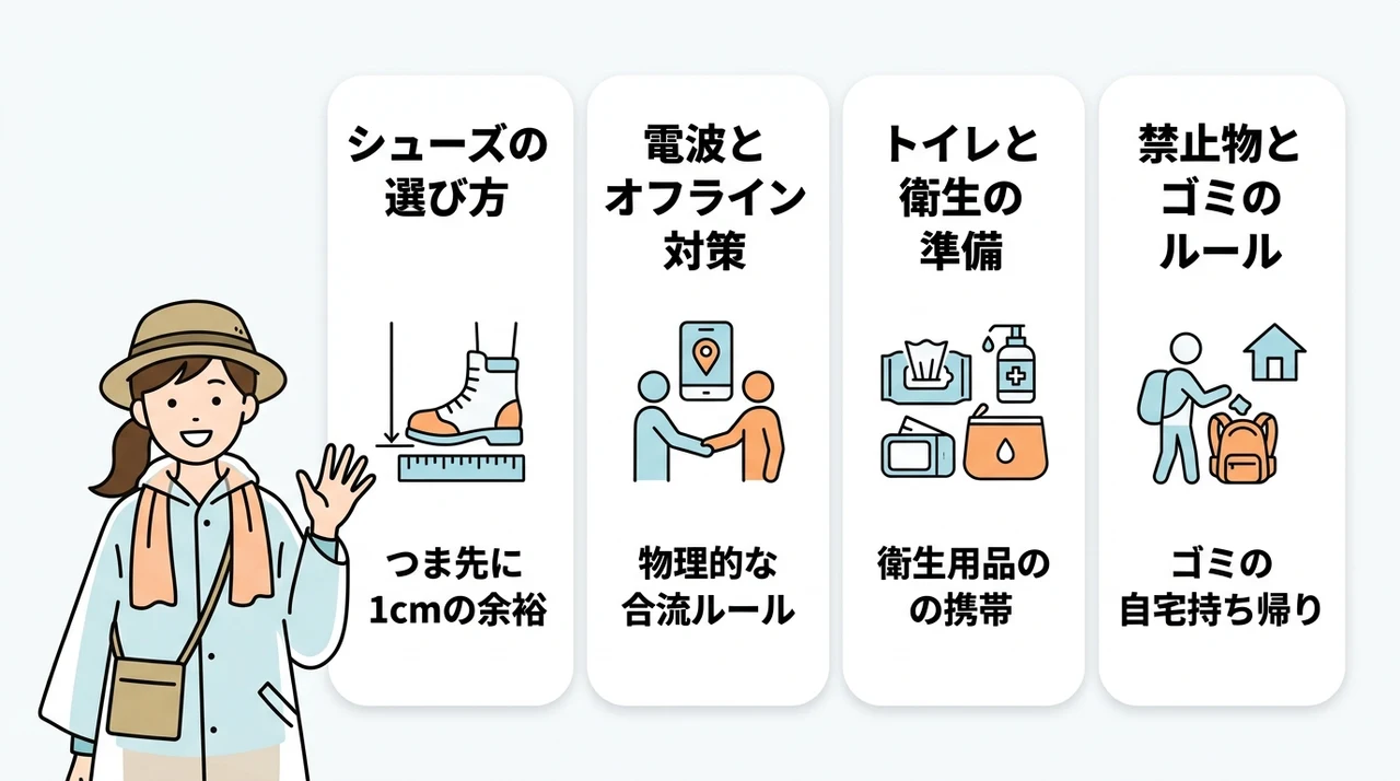 会場環境を生き抜くための装備とルール