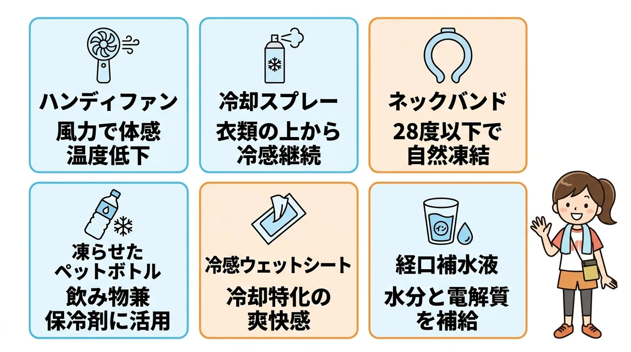 絶対に外せない暑さ・熱中症対策グッズ6選