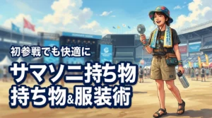 サマソニの持ち物と服装の正解はコレ！初参戦でも快適に過ごす完全準備術