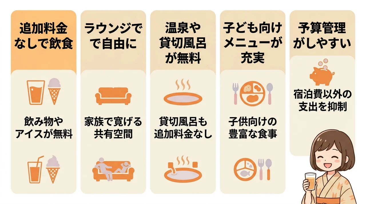 子連れ家族が感じるオールインクルーシブの5つのメリット