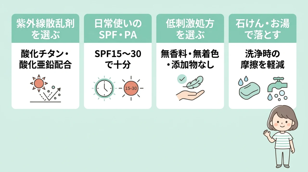 0歳に使える日焼け止めの選び方とおすすめ成分