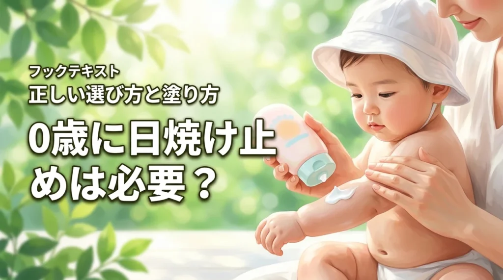 0歳に日焼け止めって本当に必要？ママの不安を解消する完全ロードマップ