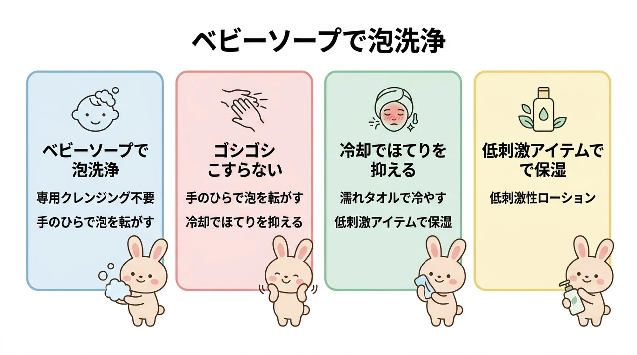 肌にやさしい日焼け止めの落とし方とアフターケア