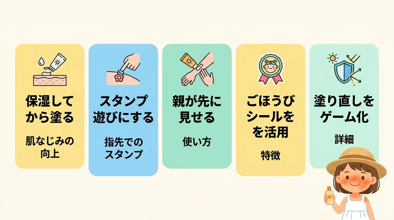 4歳が嫌がらない日焼け止めの塗り方と習慣化のコツ