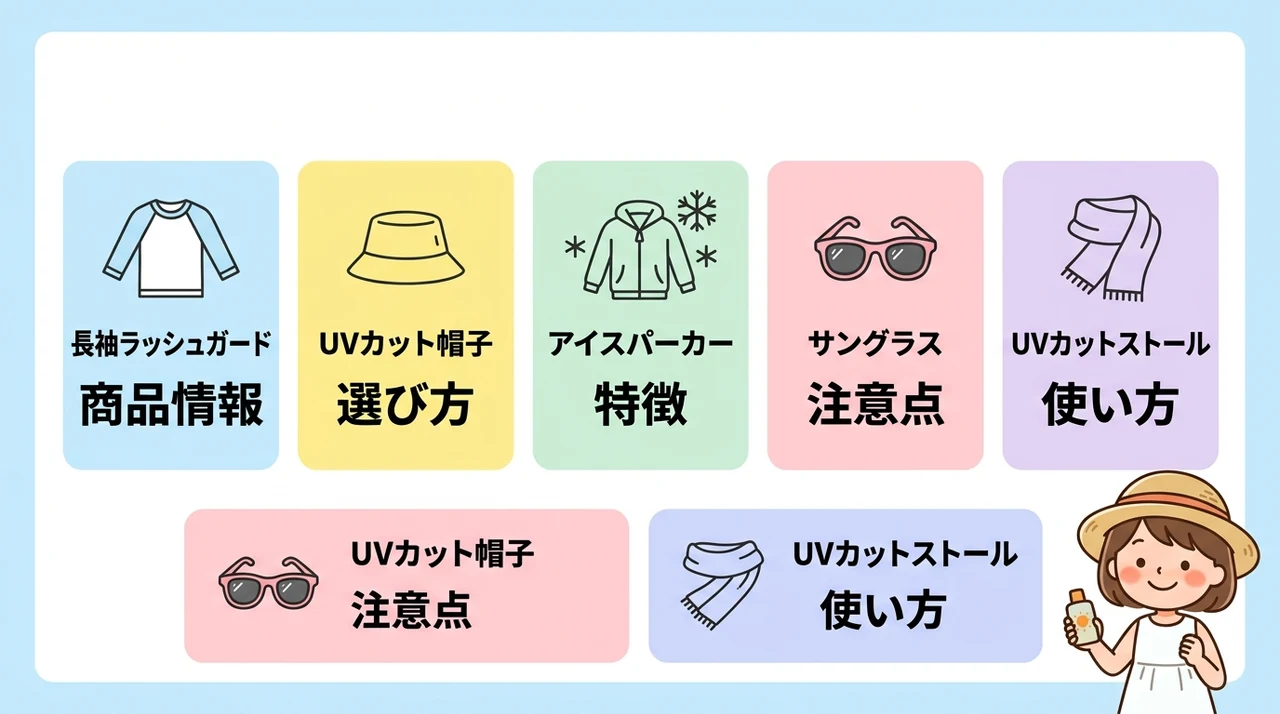 日焼け止め以外で守る！4歳向けUVカットグッズ