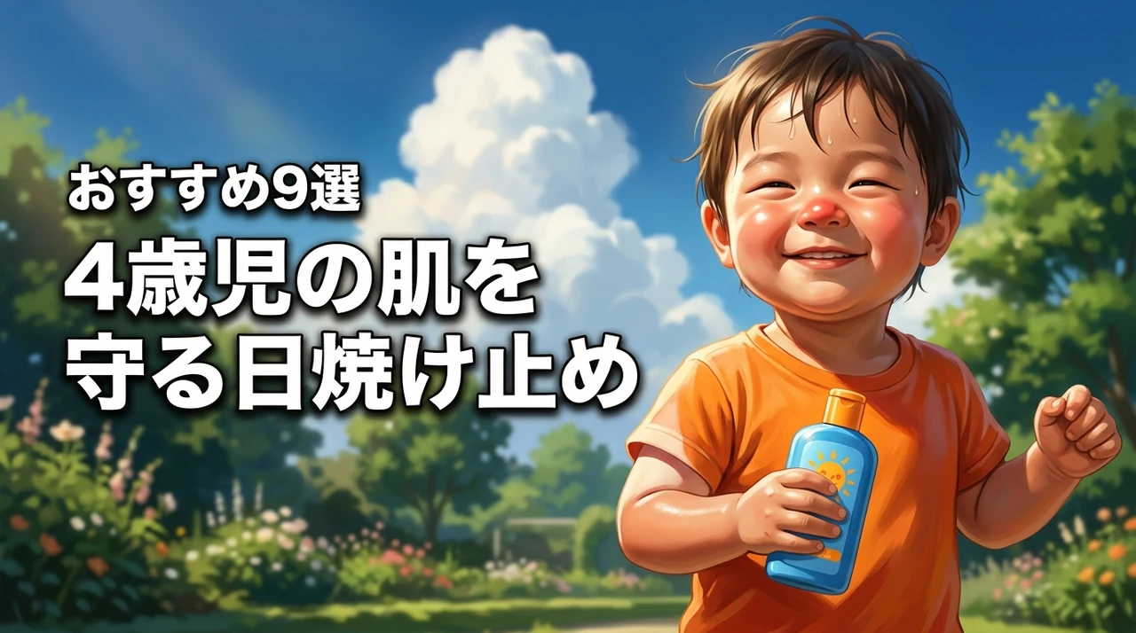 4歳の日焼けは危険？肌を守る日焼け止めの選び方とおすすめ9選