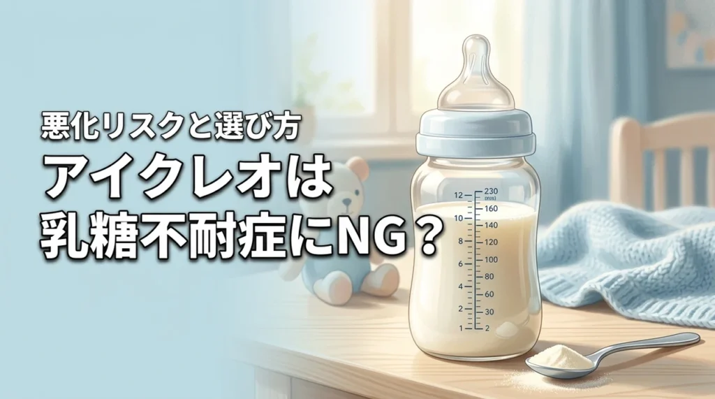 アイクレオは乳糖不耐症の赤ちゃんにNG？症状悪化リスクと正しいミルク選び