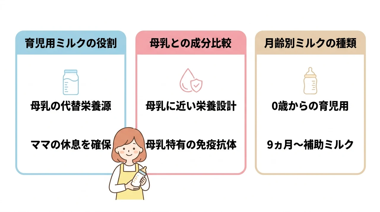 新生児粉ミルクの基礎知識と母乳との違い