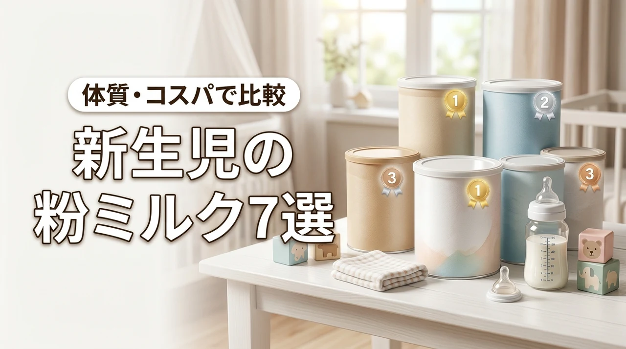 新生児の粉ミルクおすすめ人気ランキング7選!体質やコスパで徹底比較
