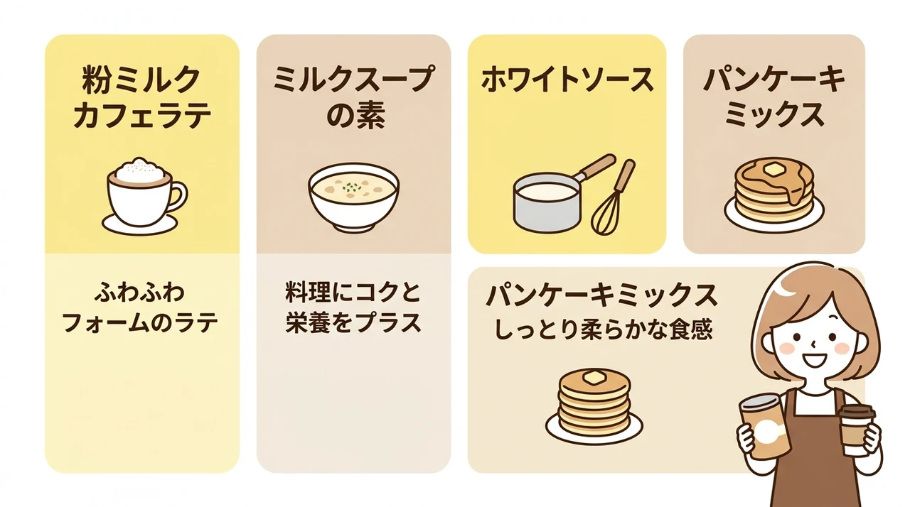 コーヒー以外にも使える！余った粉ミルクのアレンジレシピ