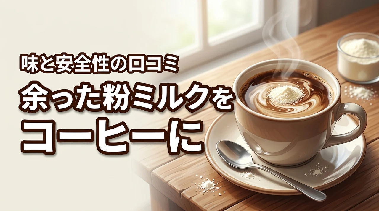 余った粉ミルクをコーヒーに入れるのはアリ？味と安全性を口コミから徹底検証