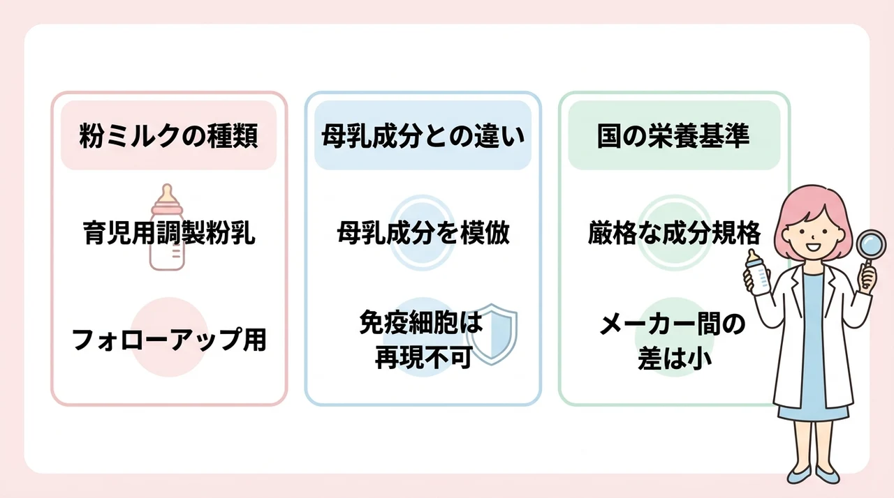 粉ミルクの栄養を比較する前に知っておくべき基礎知識